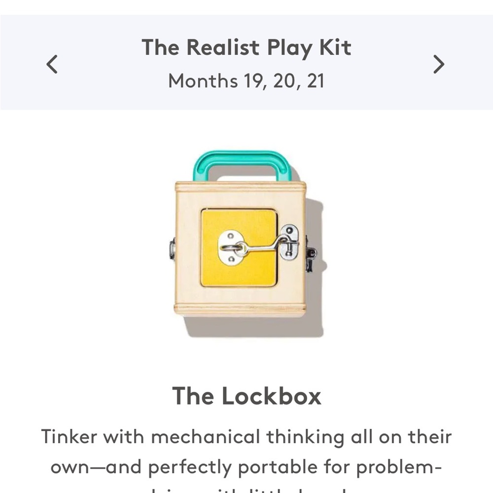 LOVEVERY Lockbox Toy